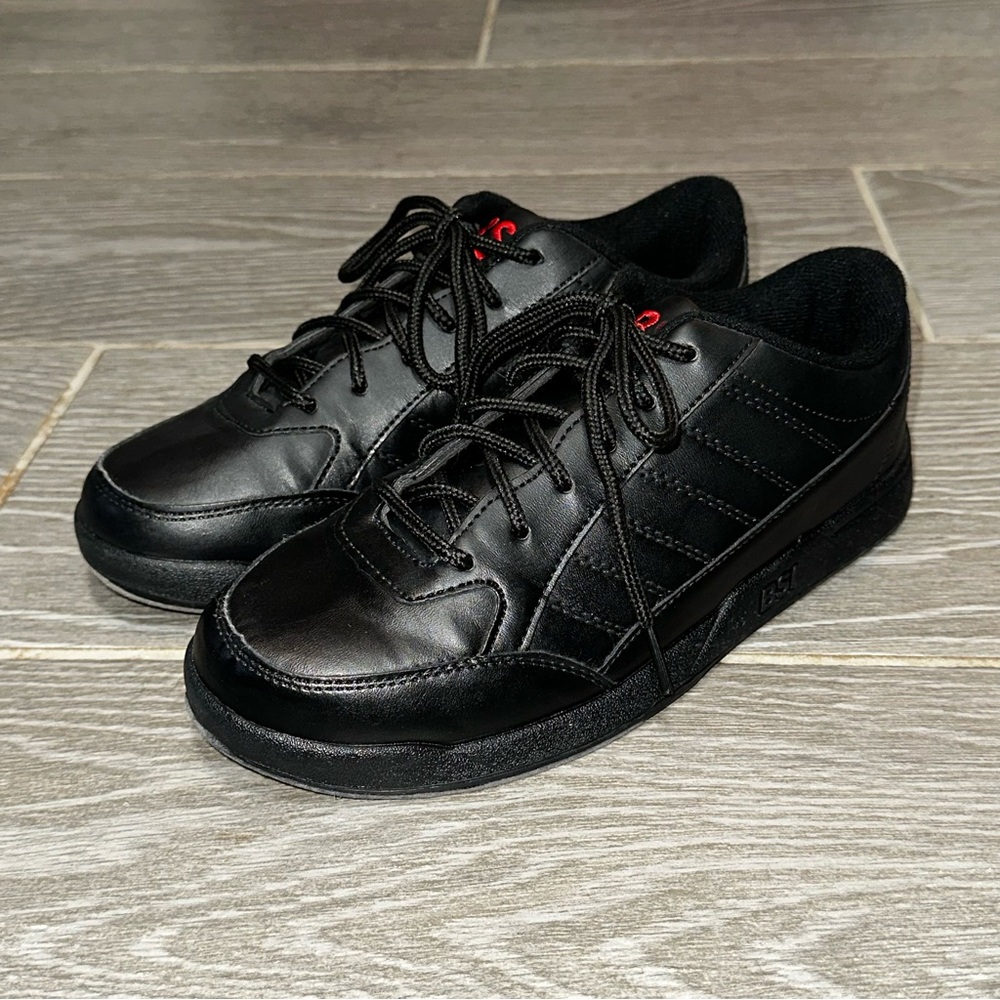 BSI Bowling Shoes Black Red Lace Up Lightweight Sportswear Men’s Size 4 GUC